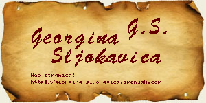 Georgina Šljokavica vizit kartica